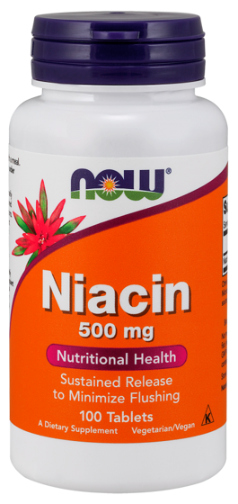 Niacin minimize flushing 500 mg 100 caps